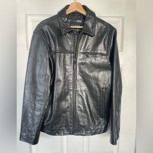 BANANA REPUBLIC leather Jacket / black